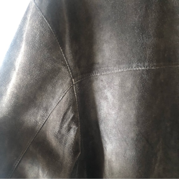 Mens Hathaway brown suede long shirt jacket size XXL - Picture 6 of 10